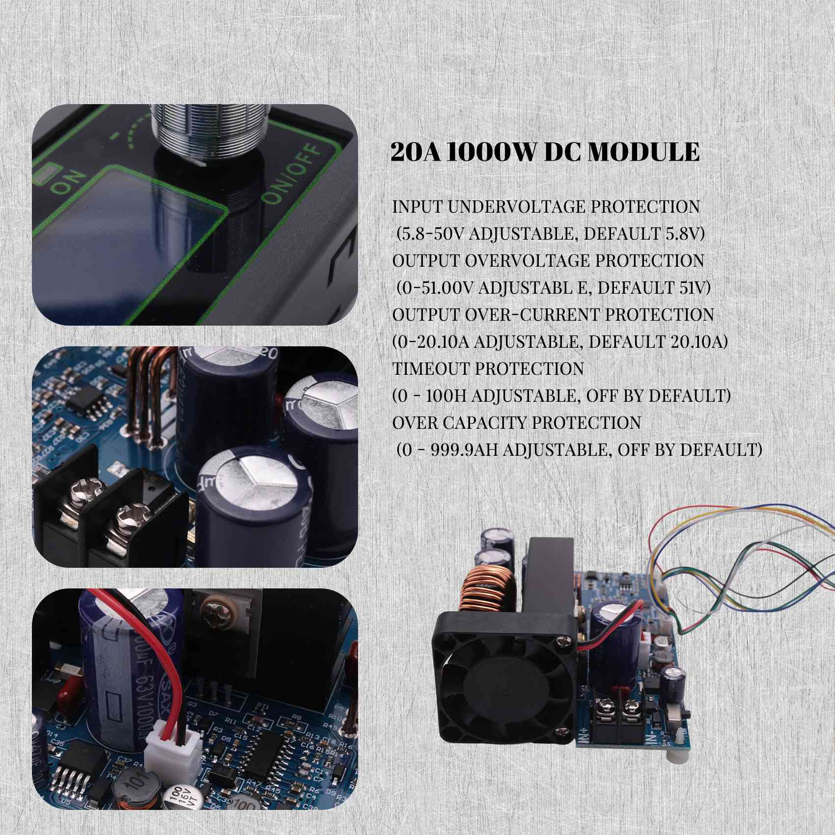 Step Down Dc Power Supply Module 1000W - [NEWA08R] WZ5020L 20A 1000W DC DC